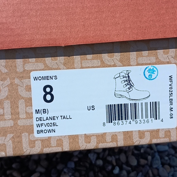 Propet Brown Leather Delaney Tall Lace Up Boot with Inside Zip, size 8 - Picture 6 of 11